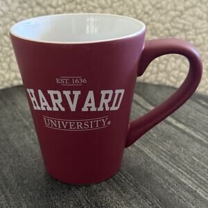 Harvard University Est. 1636 / 12 oz Crimson Ceramic Coffee Mug Cup EUC